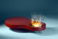 “Double” Coffee Table with Fireplace