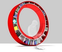 Round-sofa-bookcase
