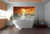 Natural sun sea wall covering tiles