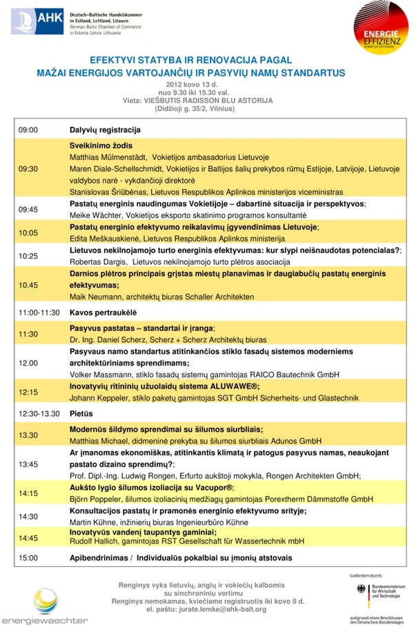 Kvietima į konferenciją. Programa.